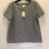 Anthropologie Tops | Anthro Meadow Rue Sweatshirt W/Lace Detail M Nwt | Color: Cream/Gray | Size: M