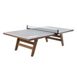 Hall of Games Regulation Size Indoor Table Tennis Table, 19mm Thick Wood Legs/Synthetic Laminate in Brown/Gray | 30 H x 60 W x 108 D in | Wayfair