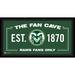 Colorado State Rams Framed 10" x 20" Fan Cave Collage