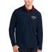 Men's Antigua Navy/Red New Orleans Pelicans Glacier Quarter-Zip Pullover Jacket