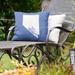 East Urban Home Sweet Indoor/Outdoor Throw Pillow Polyester/Polyfill blend in Blue | 16 H x 16 W x 3 D in | Wayfair