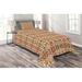 East Urban Home Pale Peach Microfiber Eclectic Coverlet/Bedspread Set Microfiber in White | Twin Bedspread + 1 Sham | Wayfair