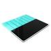 Floortex® Viztex Glacier Plan & Grid Glass Dry Erase Board Glass in Black/Green | 14 H x 0.2 D in | Wayfair FCVGM1414TP