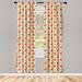 East Urban Home Fox Curtains, Forest Fauna & Flora w/ Foxes Leaf & Mushrooms Nature Pattern | 95 H in | Wayfair 7A740F299C3047719E7098DAD9C07E83