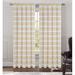 Winston Porter Agros Striped Sheer Rod Pocket Curtain Panels Polyester in Yellow | 84 H in | Wayfair Panel-1203446