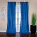 Ivy Bronx Ledoux Denim Solid Semi-Sheer Grommet Single Curtain Panel 100% Cotton in Green/Blue/Brown | 96 H in | Wayfair CAPR-TRD-96