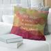 East Urban Home Faux Gemstone Try To Be A Rainbow Quote Pillow Cover Leather/Suede | 26 H x 26 W x 0.5 D in | Wayfair