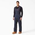 Dickies Men's Classic Bib Overalls - Rinsed Indigo Blue Size 36 X 32 (DB100)