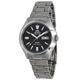 Orient RA-AB0F07B Men's Stainless Steel 3 Star Black Dial Luminous Index Day Date Automatic Watch