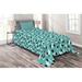 East Urban Home Teal/Microfiber Modern & Contemporary Coverlet/Bedspread Set Microfiber in Black | Twin Bedspread + 1 Sham | Wayfair