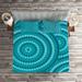 East Urban Home Teal Microfiber Modern & Contemporary Coverlet Set Microfiber in Blue/Green | King Bedspread + 2 Shams | Wayfair