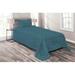 East Urban Home Microfiber Farmhouse/Country Coverlet/Bedspread Set Microfiber in Blue | Twin Bedspread + 1 Sham | Wayfair