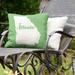 East Urban Home Indoor/Outdoor Throw Pillow Polyester/Polyfill blend in Green | 16 H x 16 W x 3 D in | Wayfair A36D0B2FBD944E3DBDDEA5F0F0FAFB13