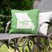 East Urban Home Indoor/Outdoor Throw Pillow Polyester/Polyfill blend in Green | 16 H x 16 W x 3 D in | Wayfair 1841963538BC4A12ADE6BD83602706A4