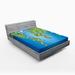 East Urban Home Floral World Map Fitted Sheet Microfiber/Polyester | Full | Wayfair A91560FC5C934B7B9A4BF1D199970E4F