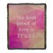 East Urban Home Faux Gemstone Love & Trust Quote Cotton Woven Blanket Cotton in Pink/Brown | 50 W in | Wayfair 4CFB8C84A4AA48309EFD3BDB1A35AB90