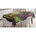 East Urban Home Ambesonne Fantasy Tablecloth, Fairy Forest w/ Mysterious Trees & Birds Supernatural Vivid Wonder World | 52 D in | Wayfair