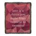East Urban Home Faux Gemstone Love Is a Choice Quote Cotton Woven Blanket Cotton in Red/Pink/Gray | 37 W in | Wayfair