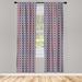 East Urban Home Geometric Semi-Sheer Rod Pocket Curtain Panels Polyester | 95 H in | Wayfair 2B04DAD9D78F42FEA62248755A87BE70