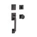 Baldwin La Jolla Handleset w/ Single Cylinder Deadbolt & Door Knob & Rosette in Brown | 22 H x 6.5 W x 3.6 D in | Wayfair SC.LAJXCON.CSR.112