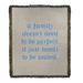 East Urban Home Handwritten Family Love Quote Cotton Woven Blanket Cotton in Gray | 60 W in | Wayfair 59864629F2F4458F92B59457A5B65DBA