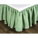 Bay Isle Home™ Fermin Bed Skirt Cotton in Green | 60 W x 80 D in | Wayfair D4A0E170F7324A3D80202F507F170650