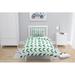 Ebern Designs Anbritt Half Circle Comforter Set Polyester/Polyfill/Microfiber/Jersey Knit/T-Shirt Cotton in Green | Wayfair