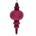 The Holiday Aisle® 13" Wood Grain Finial Ornament Plastic in Red | 13 H x 6 W x 6 D in | Wayfair 40217E0042314AFE95B2D3E46E548B00