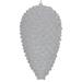 The Holiday Aisle® Flocked Pinecone Christmas Ornament Plastic in Gray/Yellow | 10 H x 4.5 W x 4.5 D in | Wayfair 83B20B795BFF4FB4851C5978E45DB210