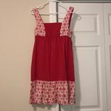 Anthropologie Dresses | Anthropologie Cotton Dress | Color: Red/White | Size: S