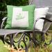 East Urban Home Sweet Indoor/Outdoor Throw Pillow Polyester/Polyfill blend in Green | 16 H x 16 W x 3 D in | Wayfair