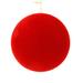 The Holiday Aisle® Flocked Ball Ornament Plastic in Red | 8 H x 8 W x 8 D in | Wayfair 5708FE1B00EC46539DD1F54795AD1D6D