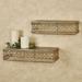 Corynne Wall Shelves Tarnished Gold Set of Two, Set of Two, Tarnished Gold