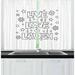 East Urban Home Live Laugh Love 2 Piece Kitchen Curtain Set Polyester | 39 H x 55 W x 2.5 D in | Wayfair B26C1250DBA54C0CB65F725559D39FA3