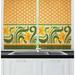 East Urban Home Art Nouveau 55" 2 Piece Kitchen Curtain Set Polyester | 39 H x 55 W x 2.5 D in | Wayfair 10966ABB71B0412383A0520C21DB943F