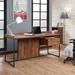 Union Rustic Clarion Desk Wood/Metal in Black/Brown | 31 H x 24 W x 24 D in | Wayfair 31EB77C37D0E4F22BA881C86DE64CB7C