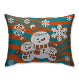 Miami Dolphins 20'' x 26'' Holiday Team Snowman Bed Pillow