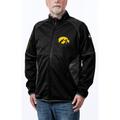 Men's Franchise Club Black Iowa Hawkeyes Stadium Softshell Full-Zip Jacket