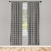 East Urban Home Lattice Geometric Semi-Sheer Rod Pocket Curtain Panels Polyester | 95 H in | Wayfair 6155786716AC41F288E61F002ABB323B