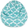 Trule Standard Bean Bag Chair & Lounger Polyester/Stain Resistant/Water Resistant in Blue/Black | 23 H x 35 W x 35 D in | Wayfair