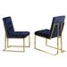 Everly Quinn Schacht Velvet Side Chair Upholstered/Velvet in Blue/Yellow | 36 H x 19 W x 25 D in | Wayfair A00D02A963044E18825D5DAADC53A811