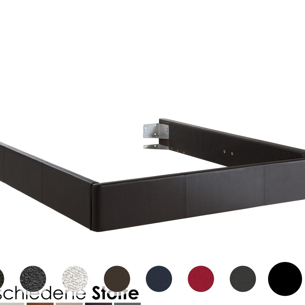 Hasena Dream-Line Bettrahmen Ciara 23/3S 200x200 cm / PK4 Echtleder 506 ecru Image