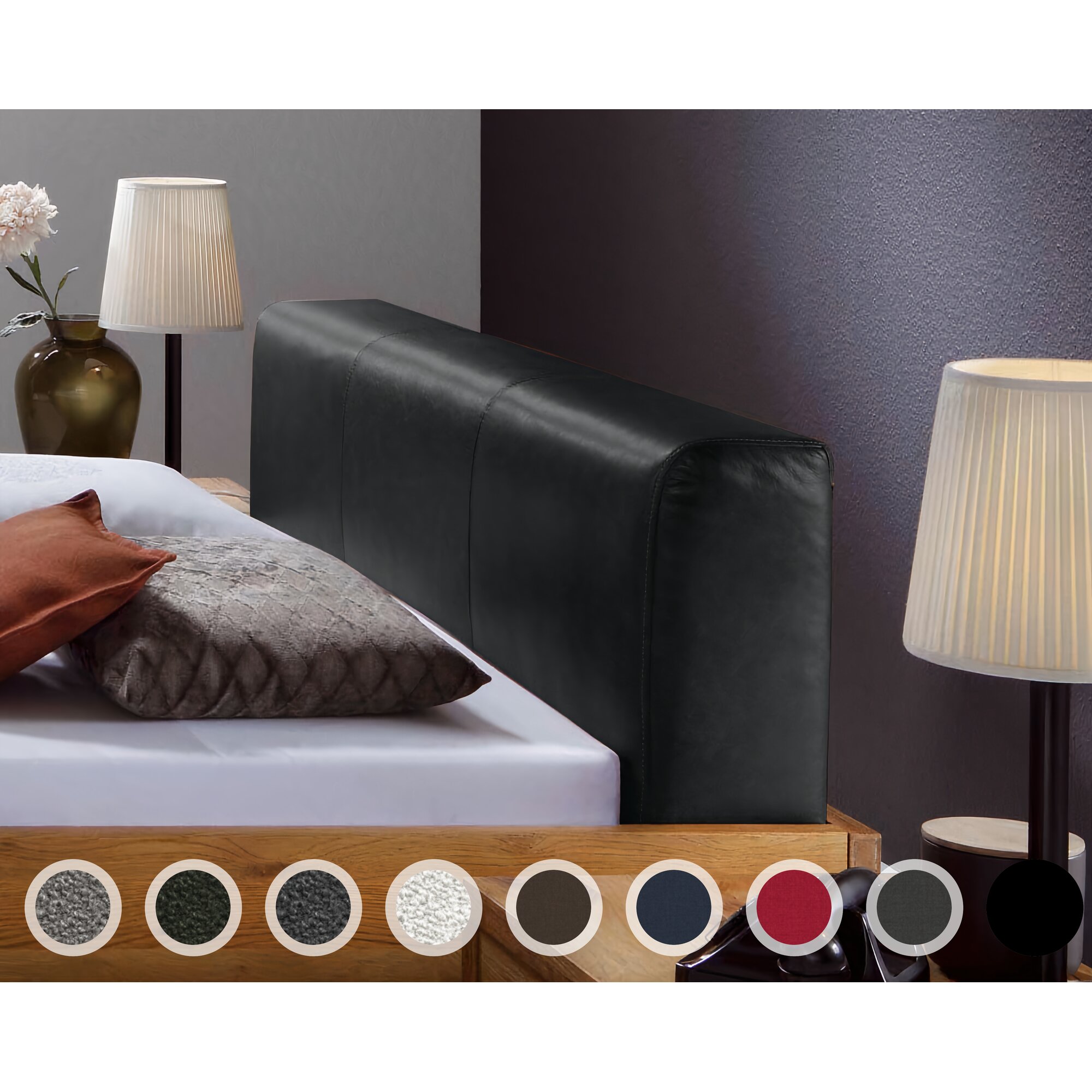 Hasena Kopfteil Ceneri 160 cm / PK3 Boston 653 turtle Image