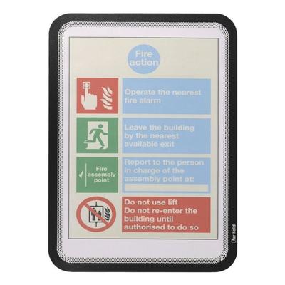 Tarifold 2er-Set Magnetrahmen/Inforahmen »Magneto Solo« A4 schwarz, 23x31.7 cm