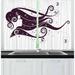 East Urban Home Retro 2 Piece Kitchen Curtain Set Polyester | 39 H x 55 W x 2.5 D in | Wayfair 4DB166921BA8437693F045CC70387EF7