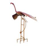 Bayou Breeze Gibb Flying Big Flamingo Rocker Garden Stake Metal | 87 H x 76 W x 56 D in | Wayfair FFB068088EEF4773BC2CF43C5322C3DE