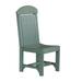 Ebern Designs Regular Counter Height Patio Dining Chair Plastic/Resin in Green | 44 H x 21 W x 21.25 D in | Wayfair