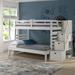 Viv + Rae™ Huseman Twin Over Full Solid Wood Standard Bunk Bed Wood in White | 62 H x 57 W x 103 D in | Wayfair ED82EF1BBBF74BCAB2F22C61BEDE137E