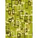 Green/White 48 x 0.35 in Indoor Area Rug - East Urban Home Wool Green/Beige Area Rug Wool | 48 W x 0.35 D in | Wayfair