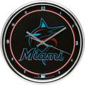 WinCraft Miami Marlins Chrome Wall Clock